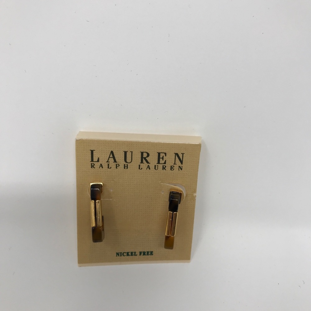 Ralph Lauren tortoise gold earrings - Picture 4 of 5